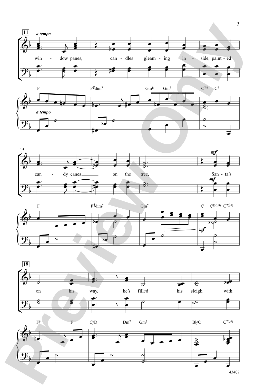 The Christmas Waltz: SATB Choral Octavo