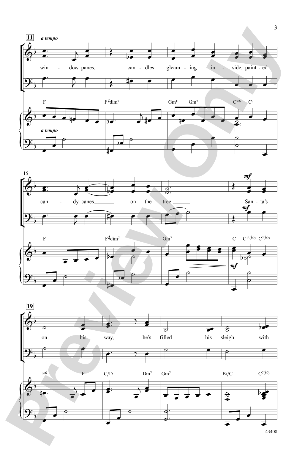 The Christmas Waltz: SAB Choral Octavo