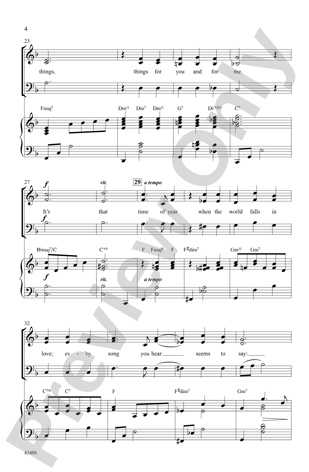 The Christmas Waltz: SAB Choral Octavo