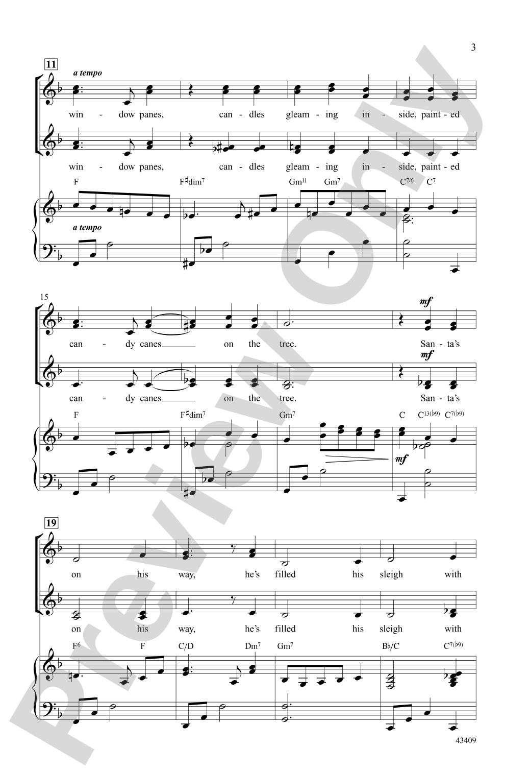 The Christmas Waltz: SSAA Choral Octavo