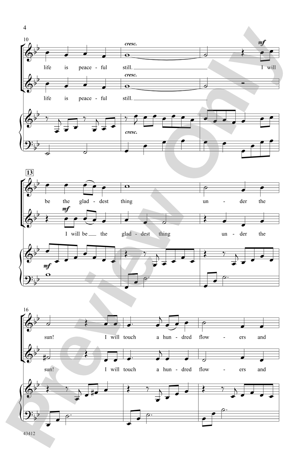On Yonder Hill: 2-Part Choral Octavo