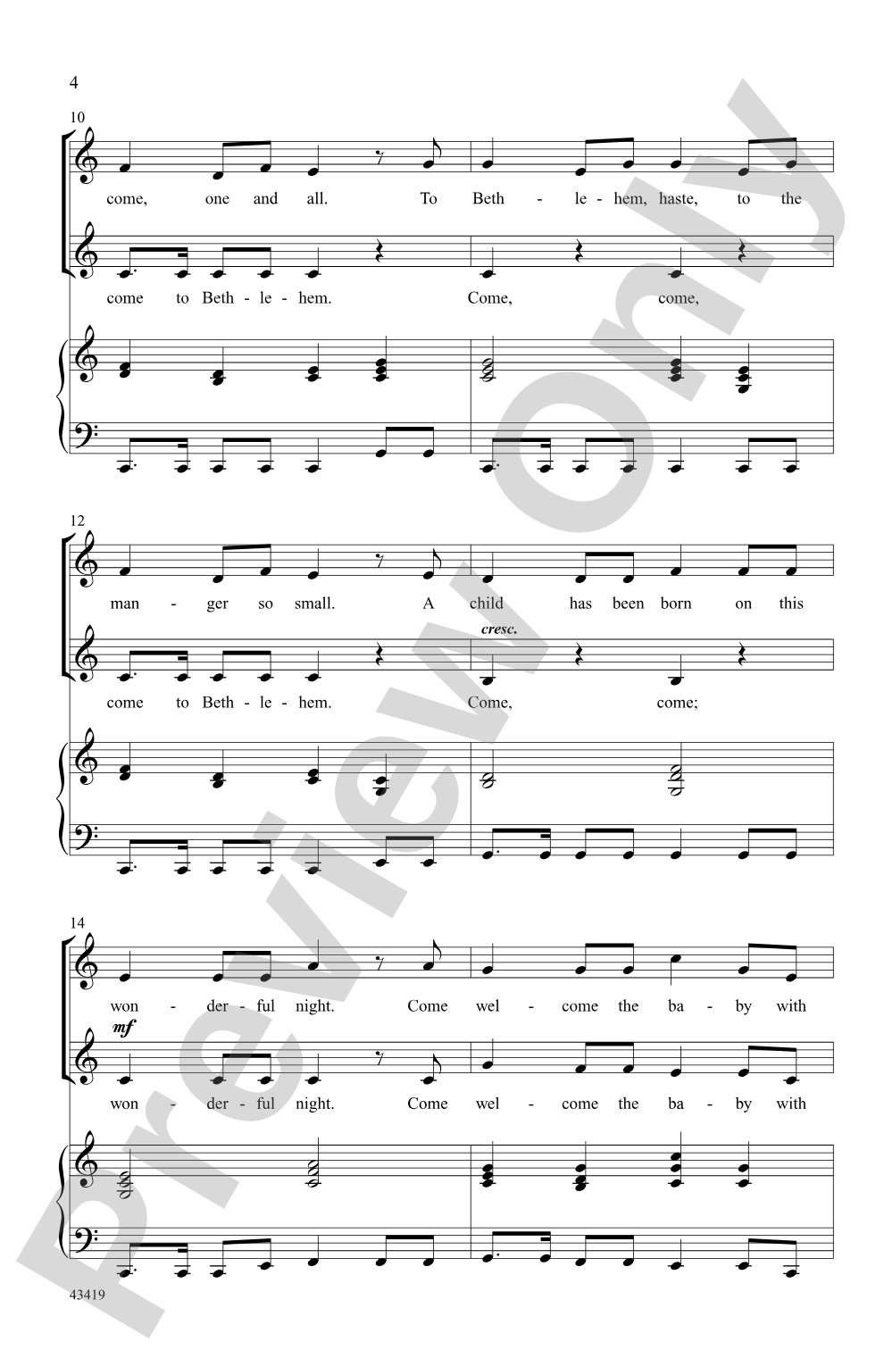 O Come, Little Children: 2-Part Choral Octavo