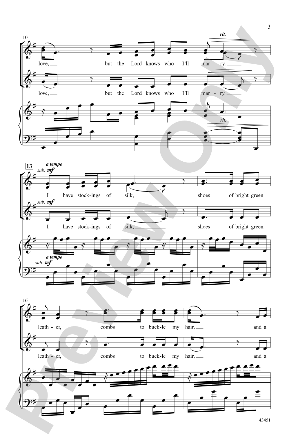 I Know Where I'm Going: SSA Choral Octavo