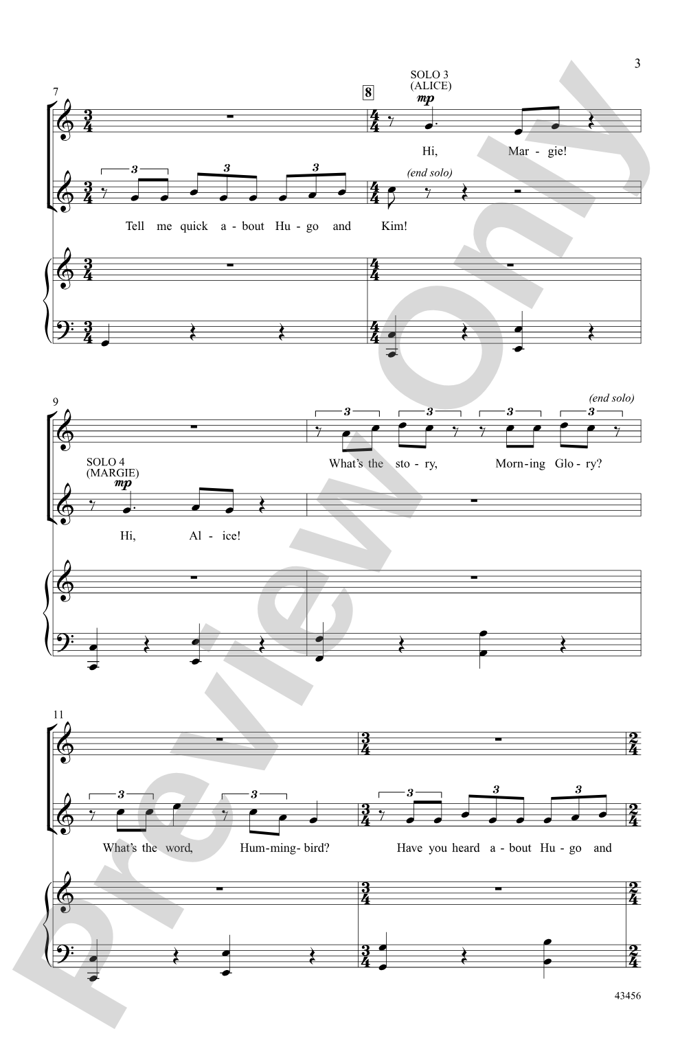 The Telephone Hour (from the musical <i>Bye, Bye, Birdie</i>): SATB Choral Octavo