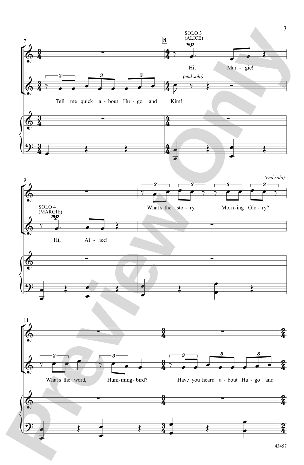The Telephone Hour (from the musical <i>Bye, Bye, Birdie</i>): SAB Choral Octavo