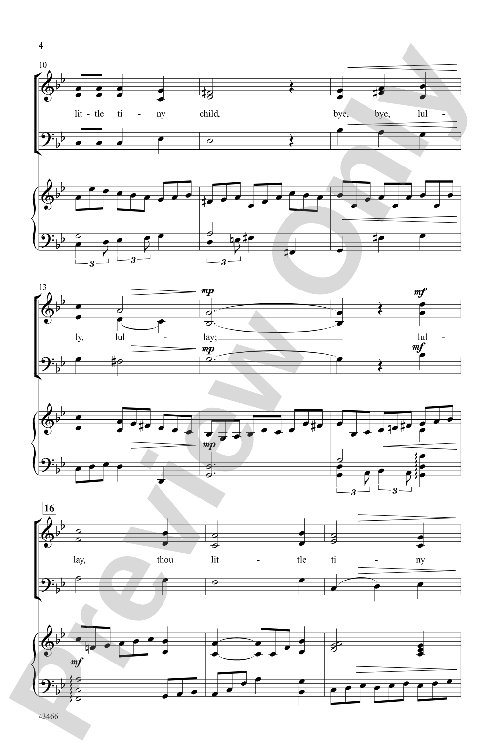 The Coventry Carol: SAB Choral Octavo