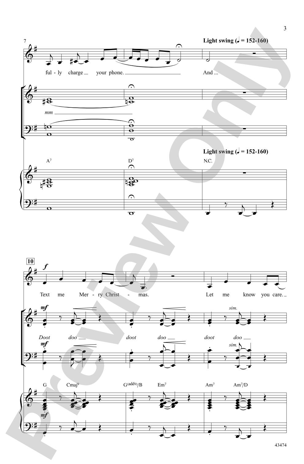 Text Me Merry Christmas: SATB, <i>a cappella</i> Choral Octavo