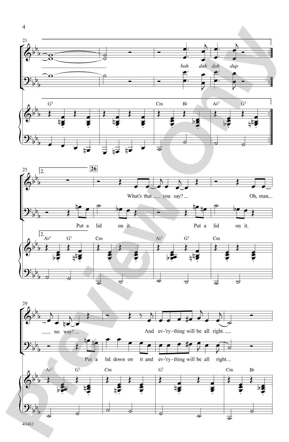 Put a Lid on It: SATB Choral Octavo
