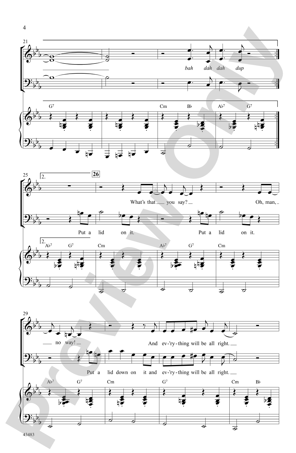 Put a Lid on It: SAB Choral Octavo