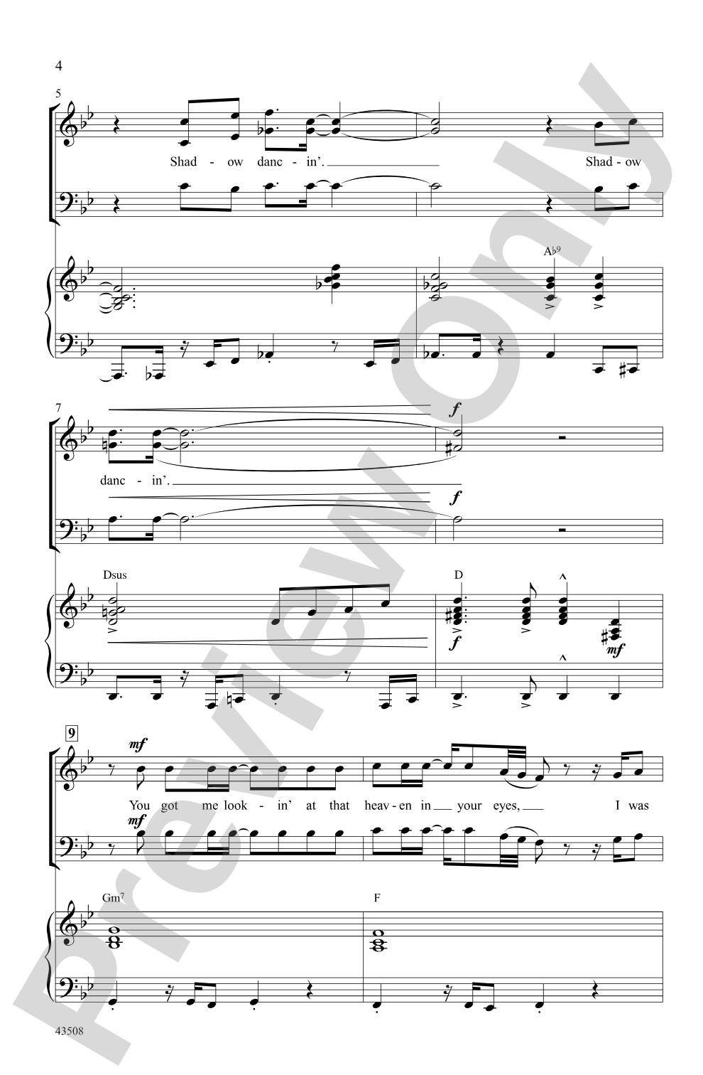 Shadow Dancing: SAB Choral Octavo