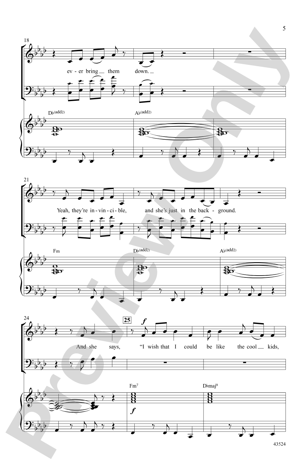 Cool Kids: SAB Choral Octavo