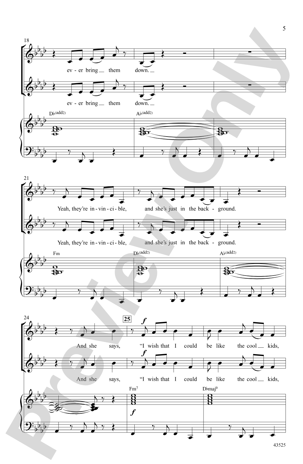 Cool Kids: SSA Choral Octavo