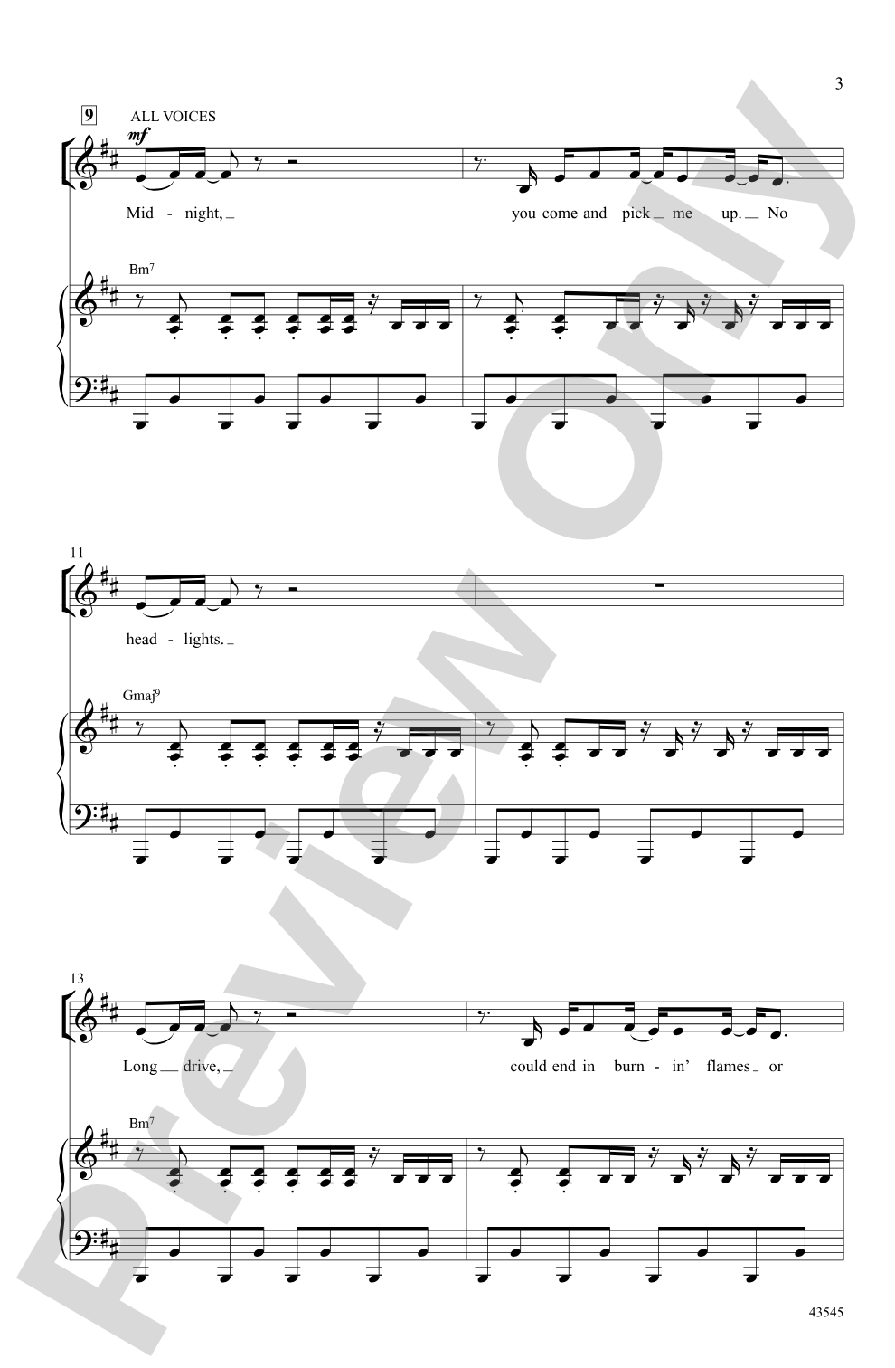 Style: SSA Choral Octavo