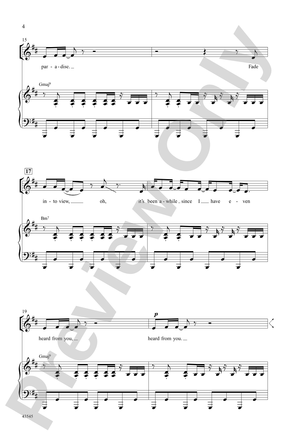 Style: SSA Choral Octavo