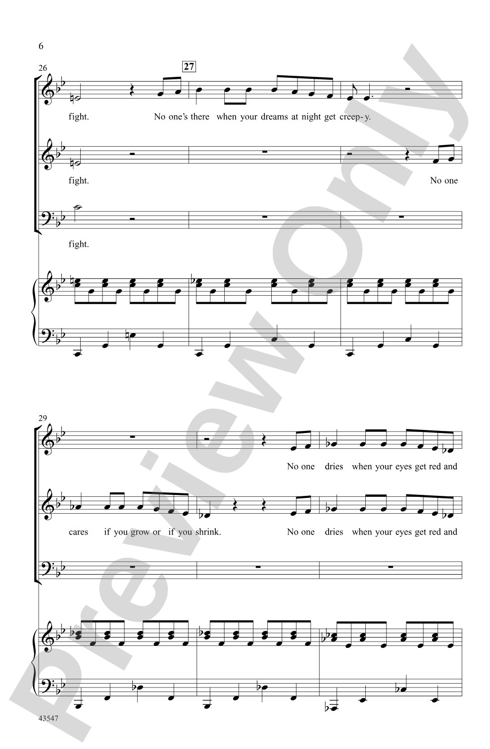 Annie: 3-Part Mixed Choral Octavo