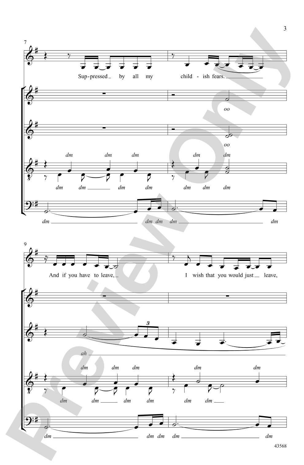 My Immortal: SATB divisi, <i>a cappella</i> Choral Octavo