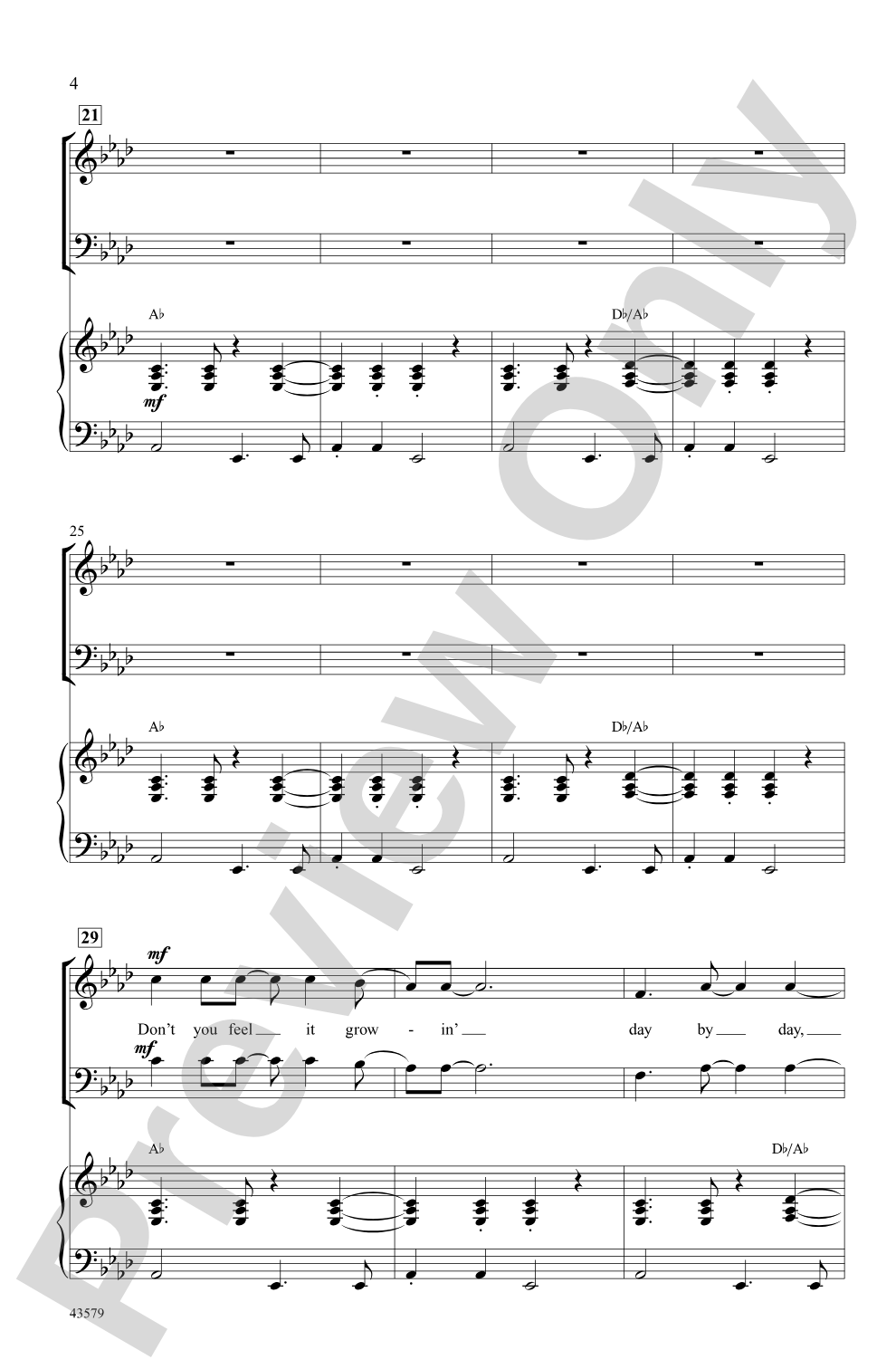 Listen to the Music: SAB Choral Octavo