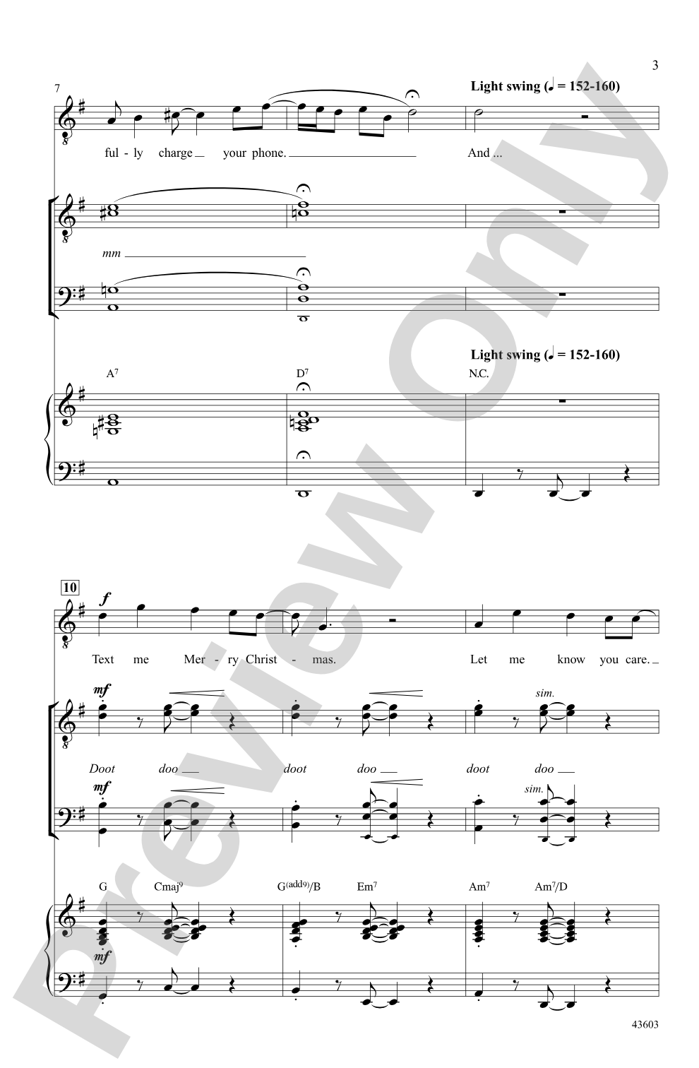 Text Me Merry Christmas: TTBB, <i>a cappella</i> Choral Octavo