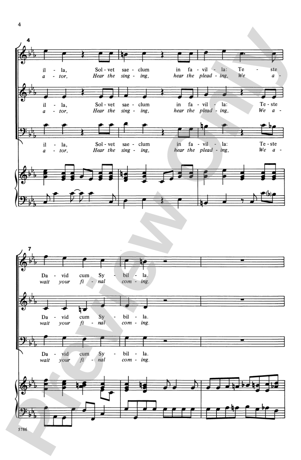 Dies Irae (from <i>Requiem</i>): 3-Part Mixed Choral Octavo