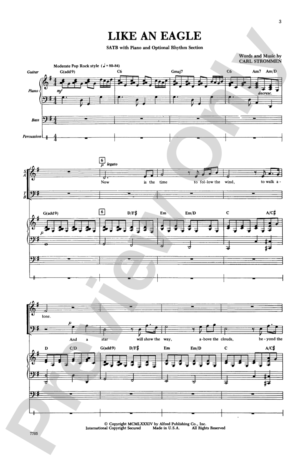 Like an Eagle: SATB Choral Octavo
