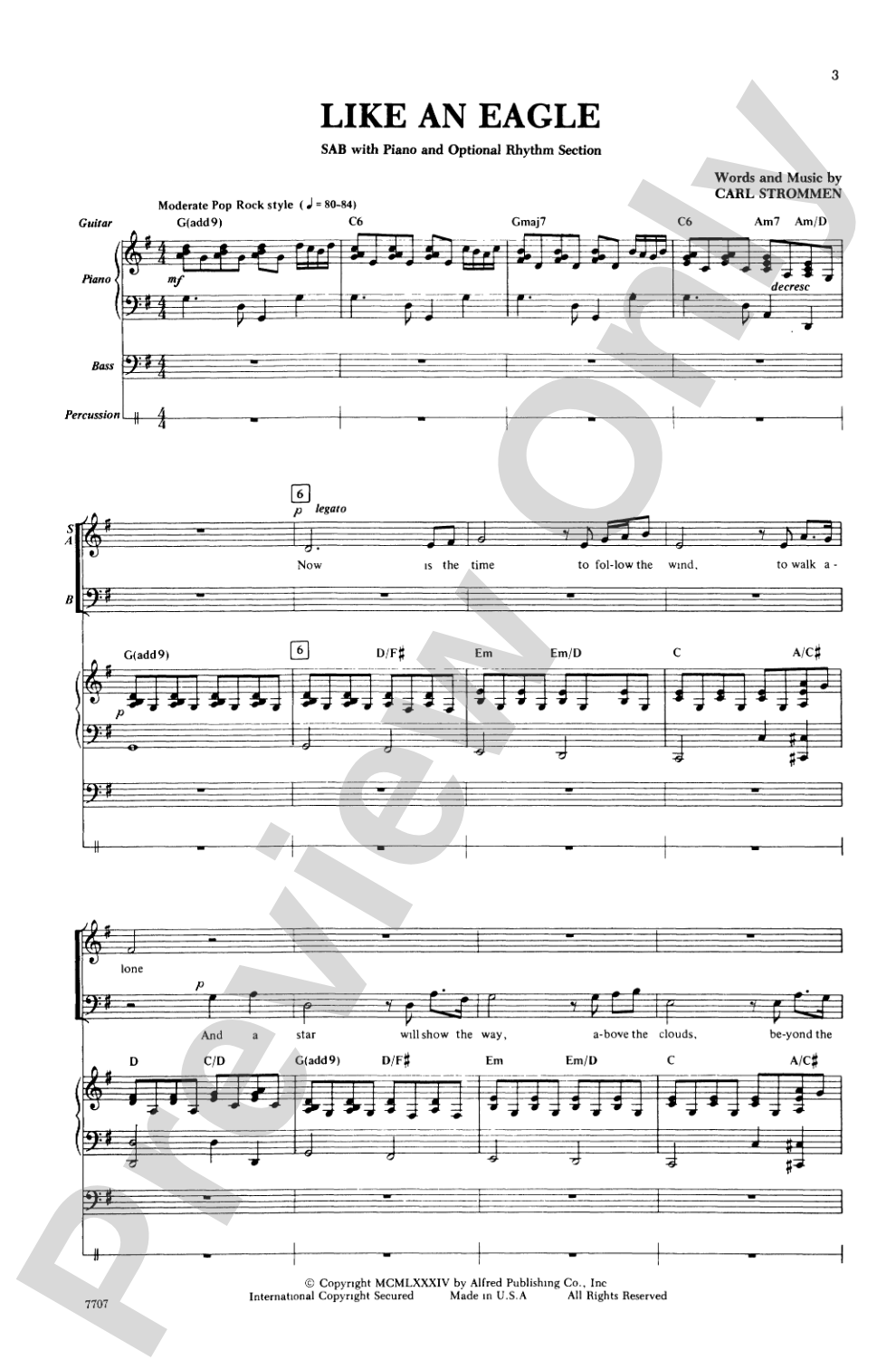 Like an Eagle: SAB Choral Octavo