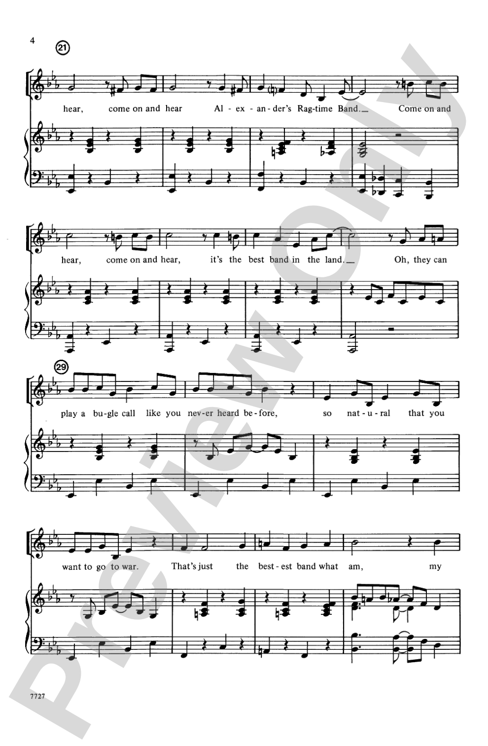 Alexander's Ragtime Band: 2-Part Choral Octavo