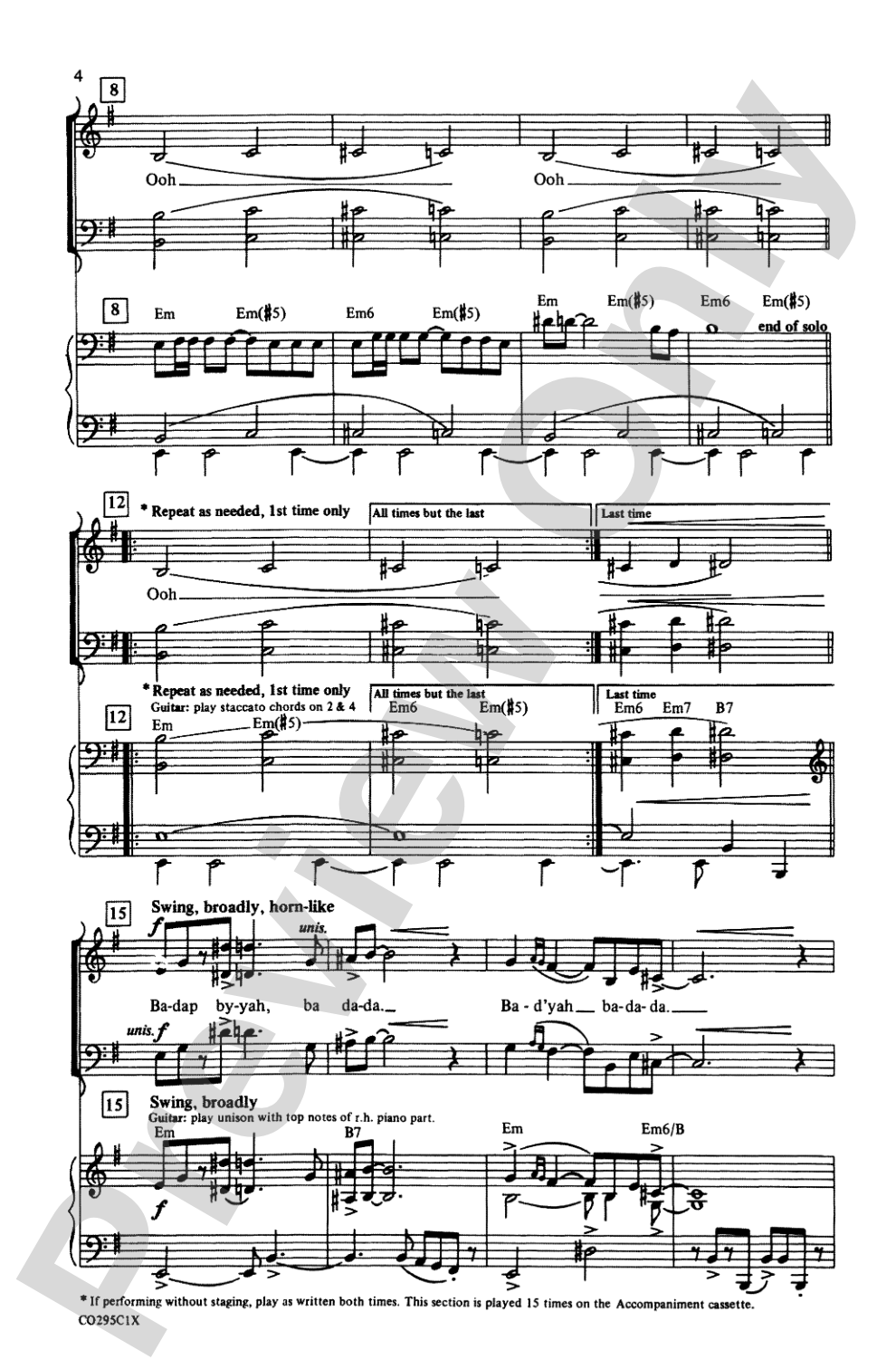 The Best of Bond (A Medley): SATB Choral Octavo