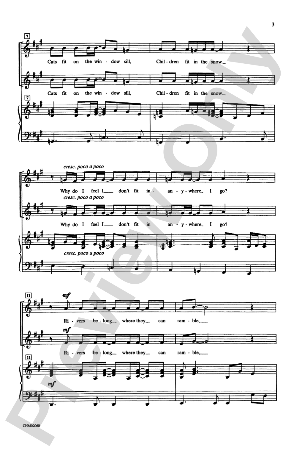 Corner of the Sky: 2-Part Choral Octavo