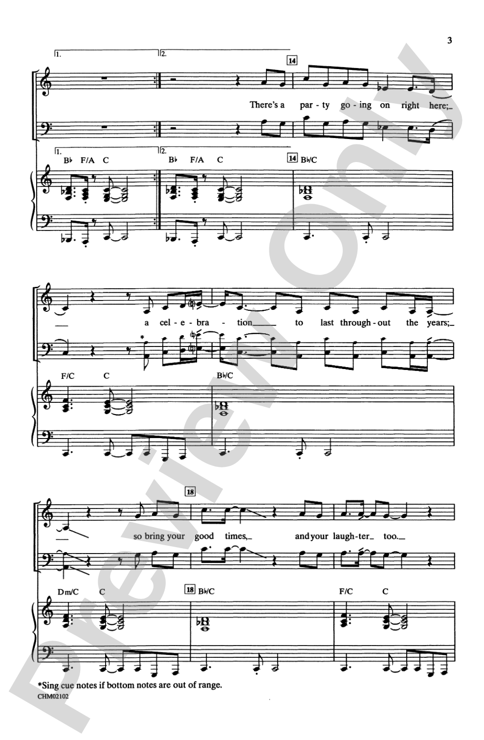 Celebration: SAB Choral Octavo