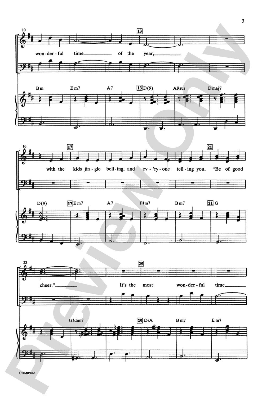 It's the Most Wonderful Time of the Year: 3-Part Mixed Choral Octavo