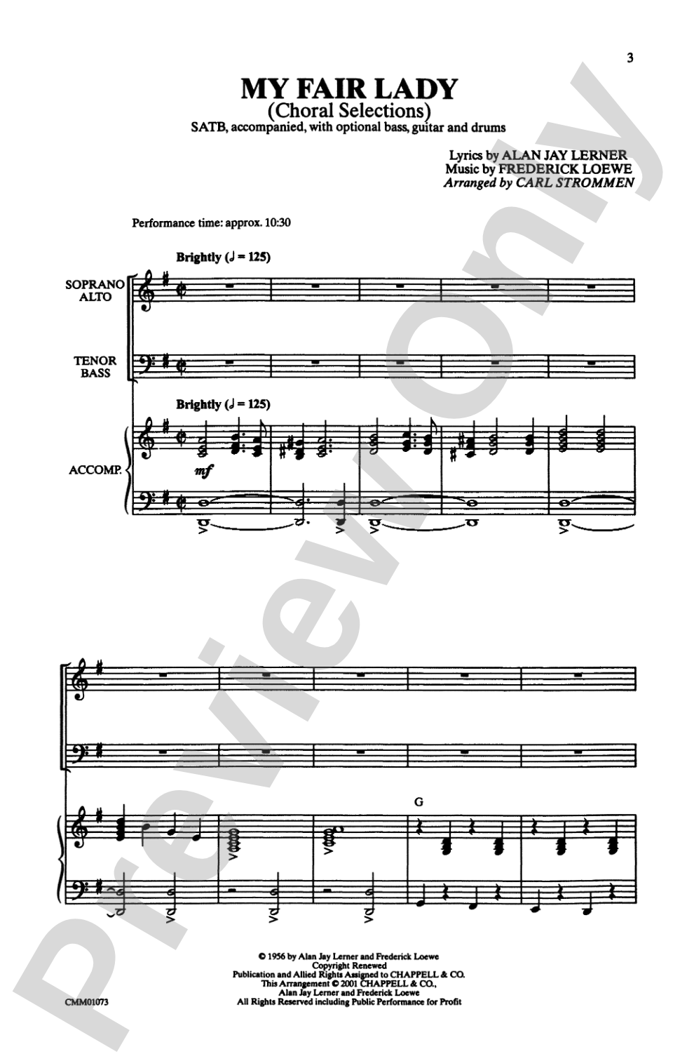 My Fair Lady (Choral Selections): SATB Choral Octavo