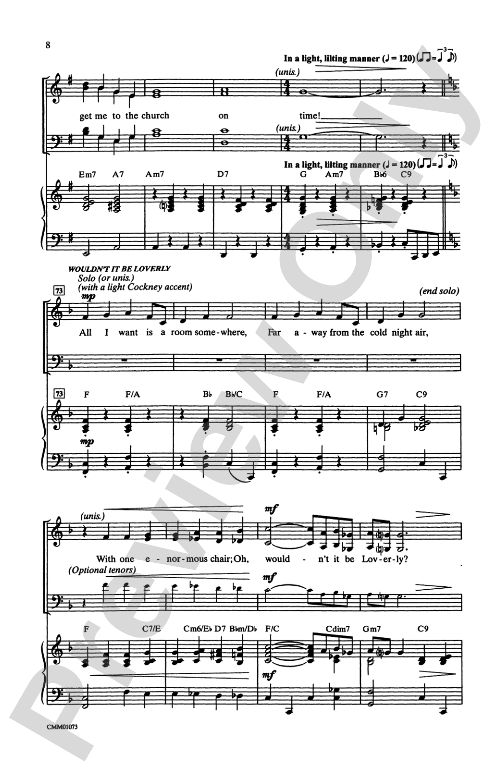 My Fair Lady (Choral Selections): SATB Choral Octavo