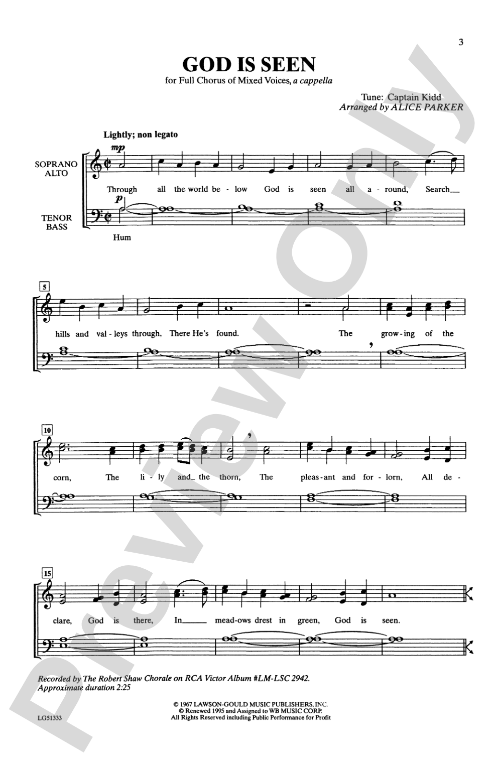 God Is Seen: SATB Choral Octavo