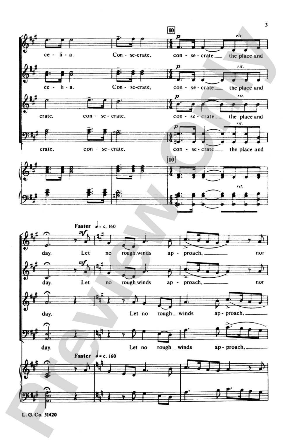 Consecrate the Place and Day (from <I>Triptych</I>): SATB Choral Octavo