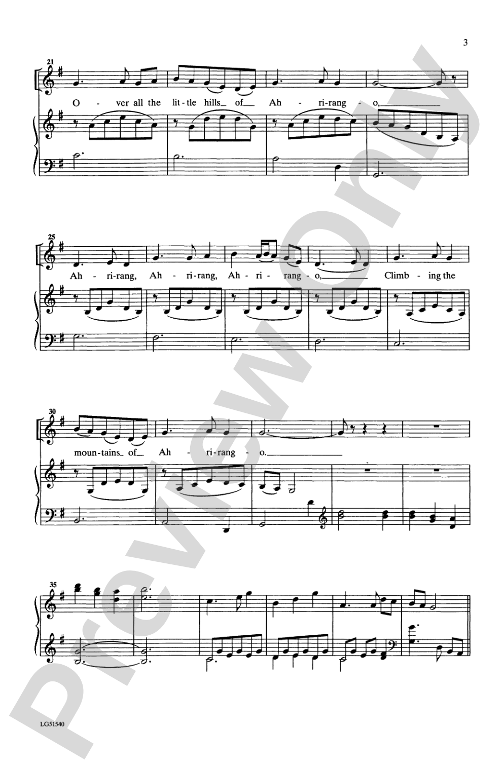 Ahrirang: SATB Choral Octavo