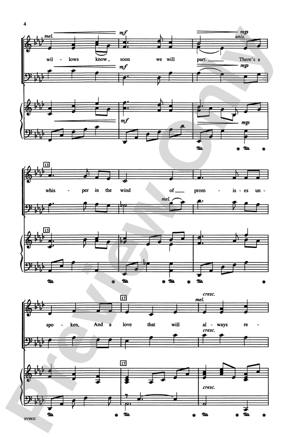 Ashokan Farewell (from "The Civil War," a Film by Ken Burns): SAB Choral Octavo