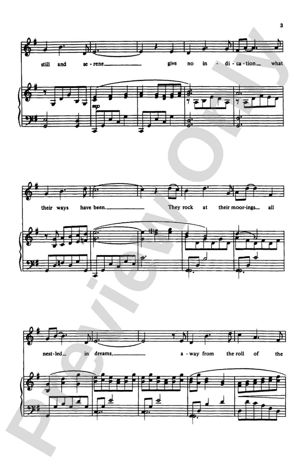 Away from the Roll of the Sea: SSA Choral Octavo
