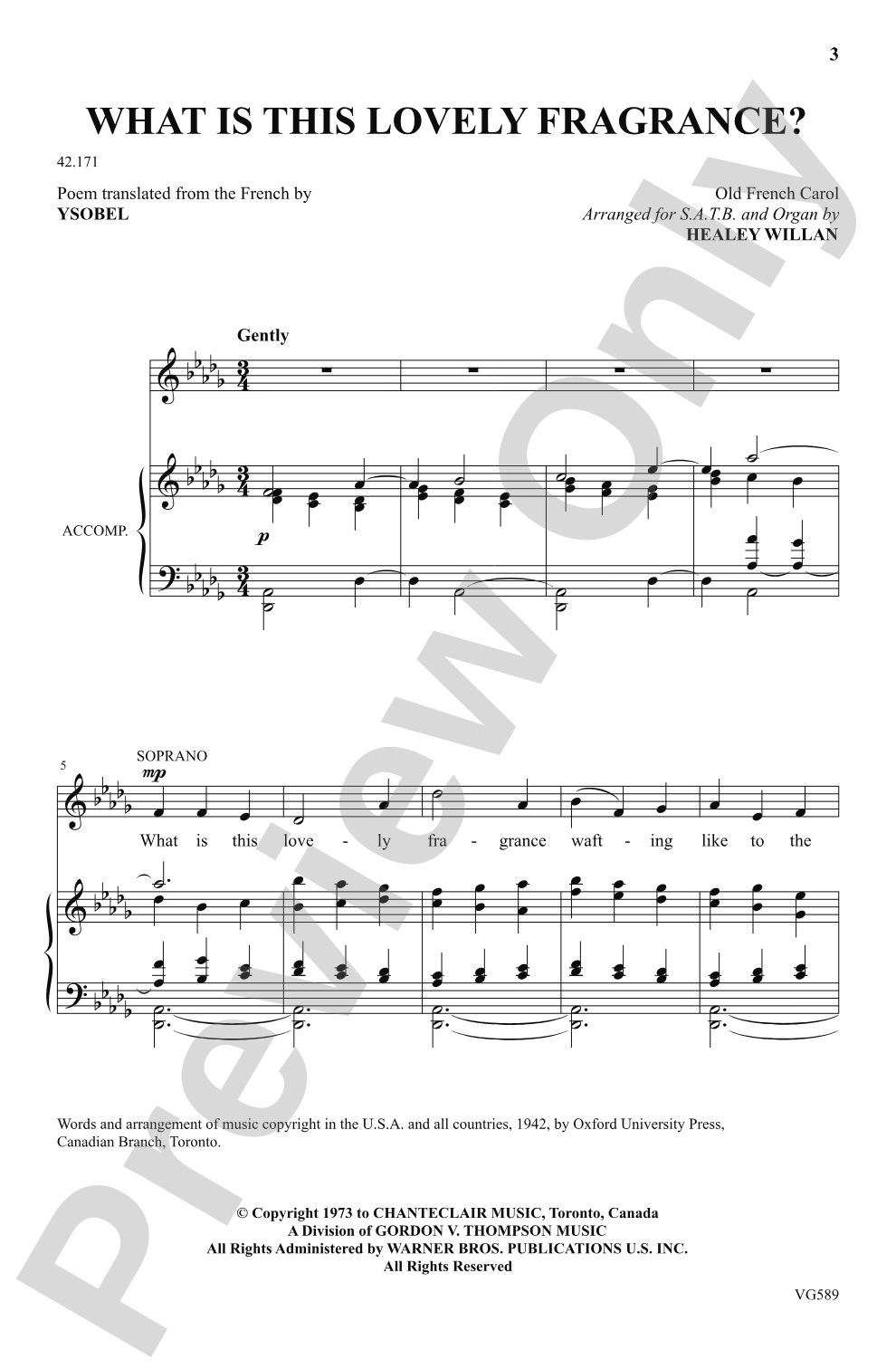What Is This Lovely Fragrance?: SATB Choral Octavo