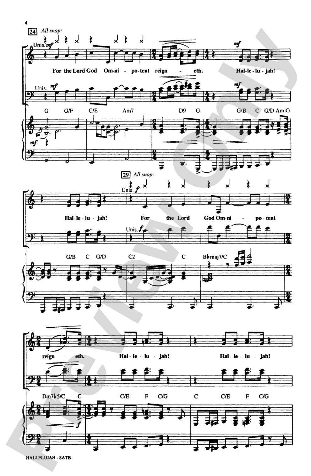 Hallelujah from <I>Handel's Messiah: A Soulful Celebration</I>: SATB Choral Octavo