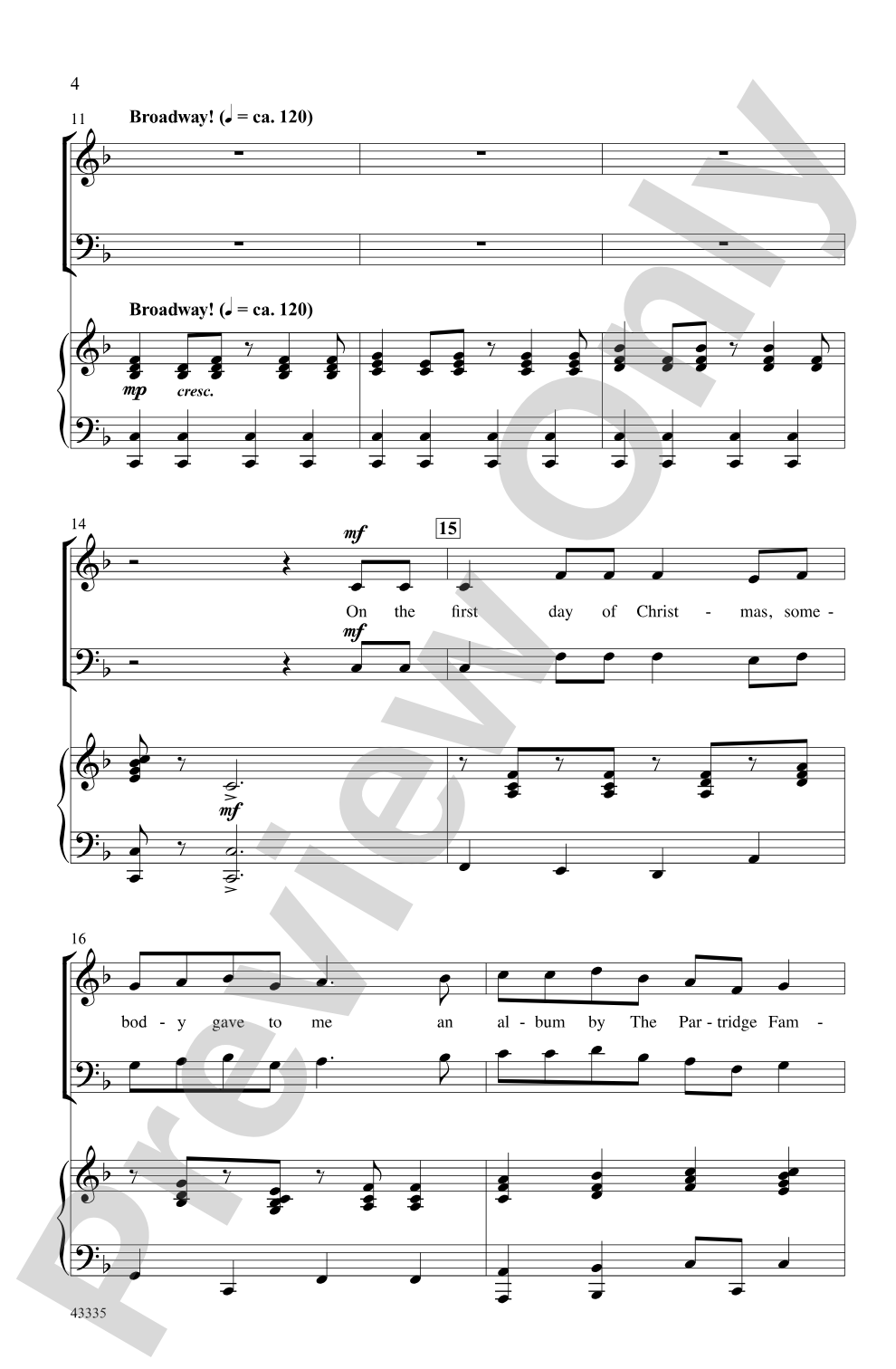 The Twelve Days of a Regifted Christmas: SATB Choral Octavo