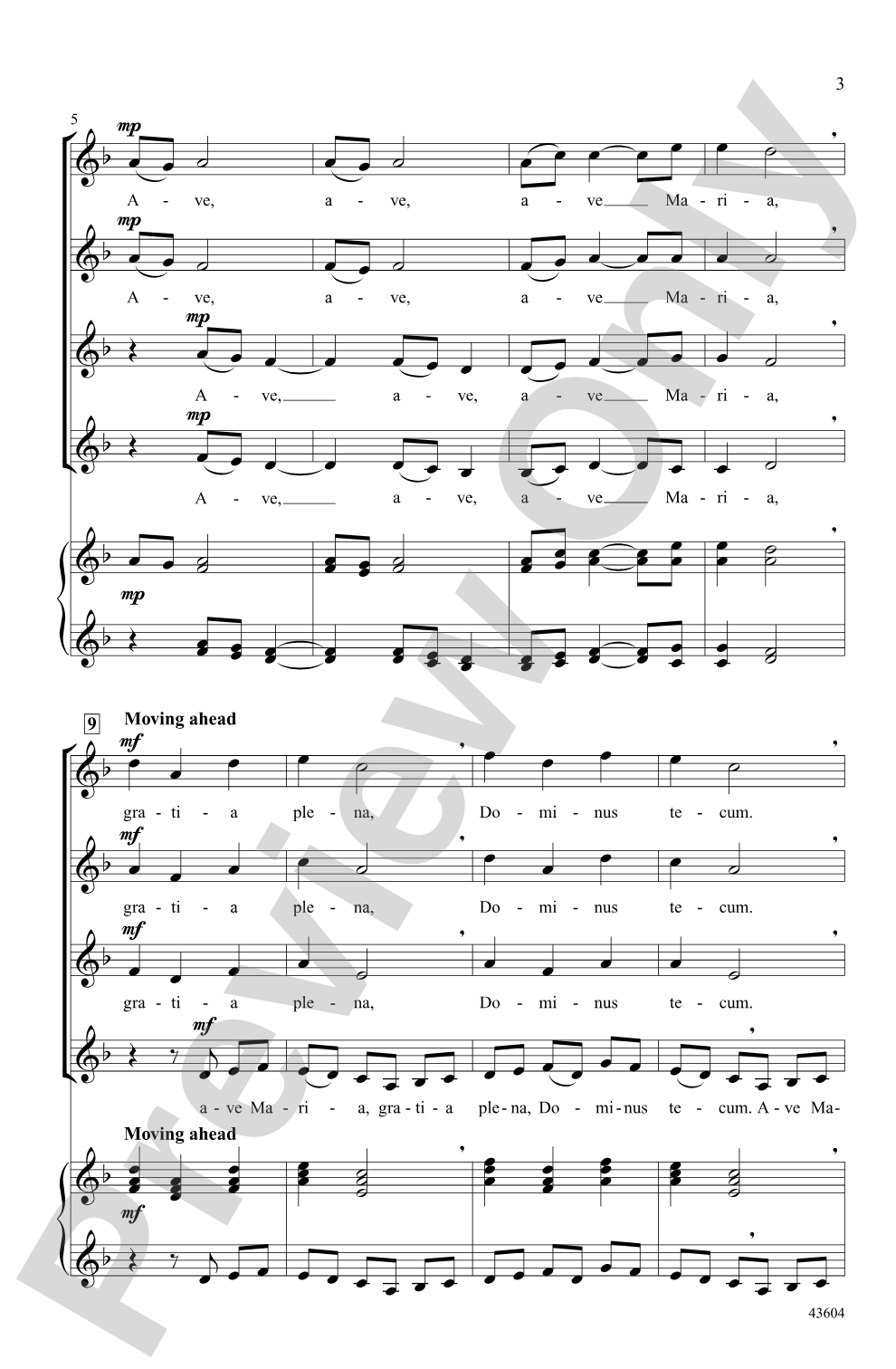 Ave Maria: SSAA Choral Octavo