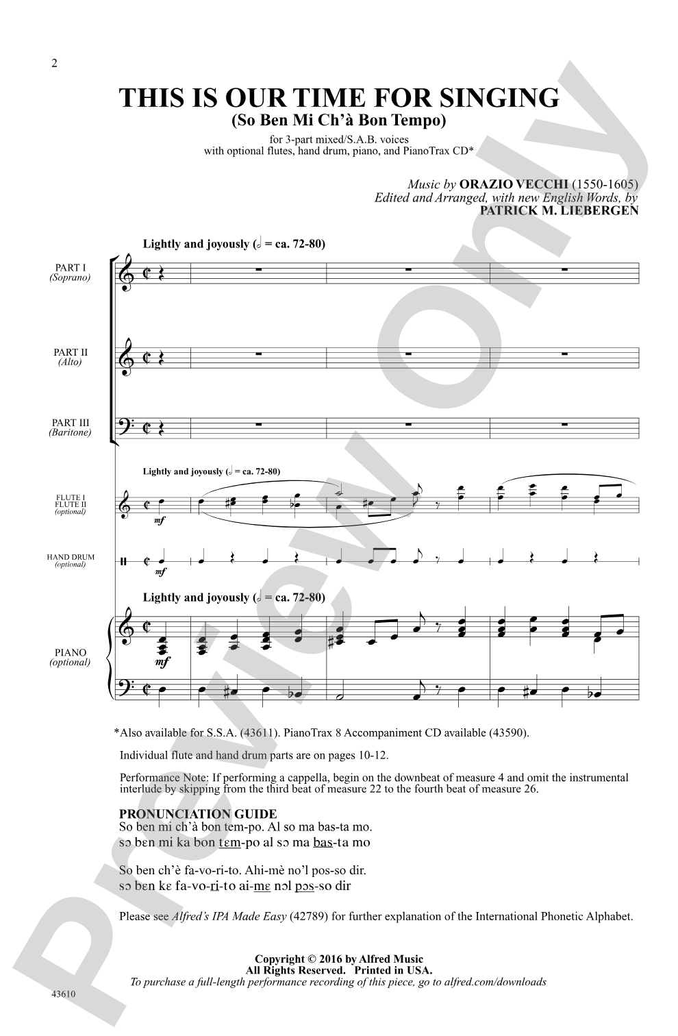 This Is Our Time for Singing: 3-Part Mixed Choral Octavo