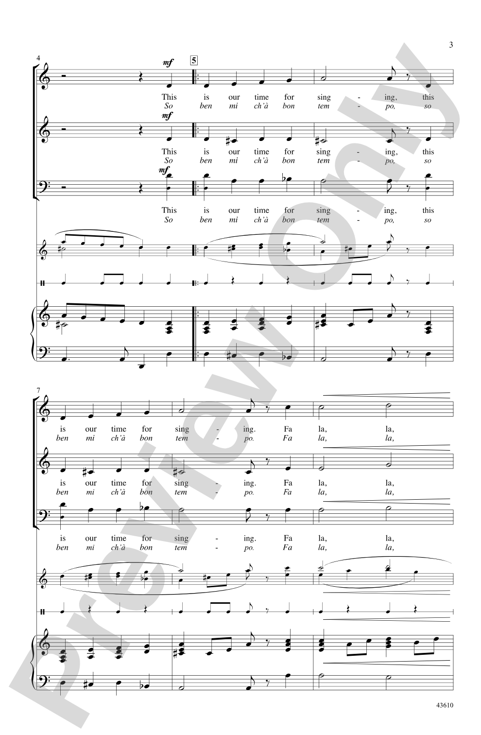 This Is Our Time for Singing: 3-Part Mixed Choral Octavo