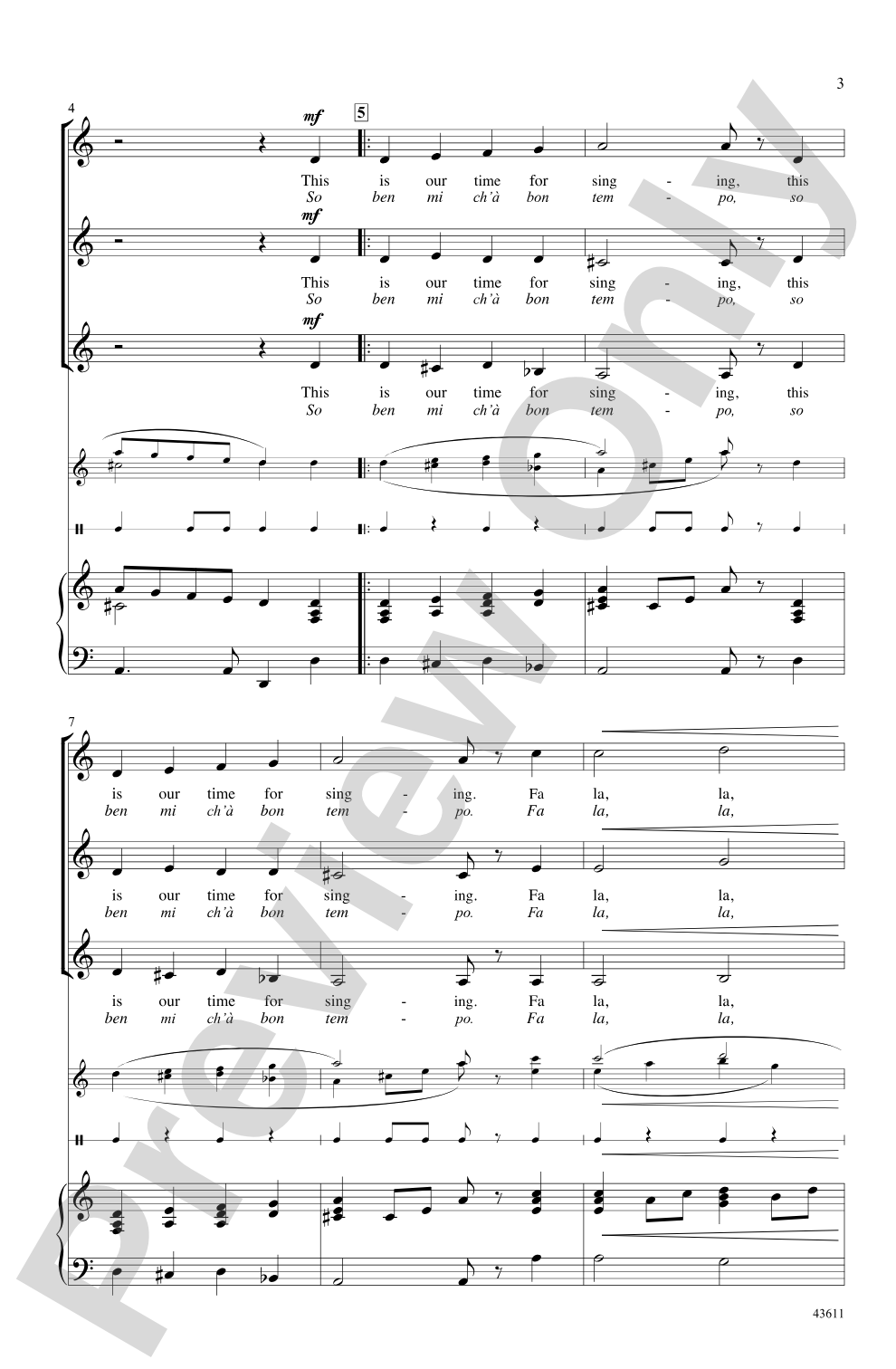 This Is Our Time for Singing: SSA Choral Octavo