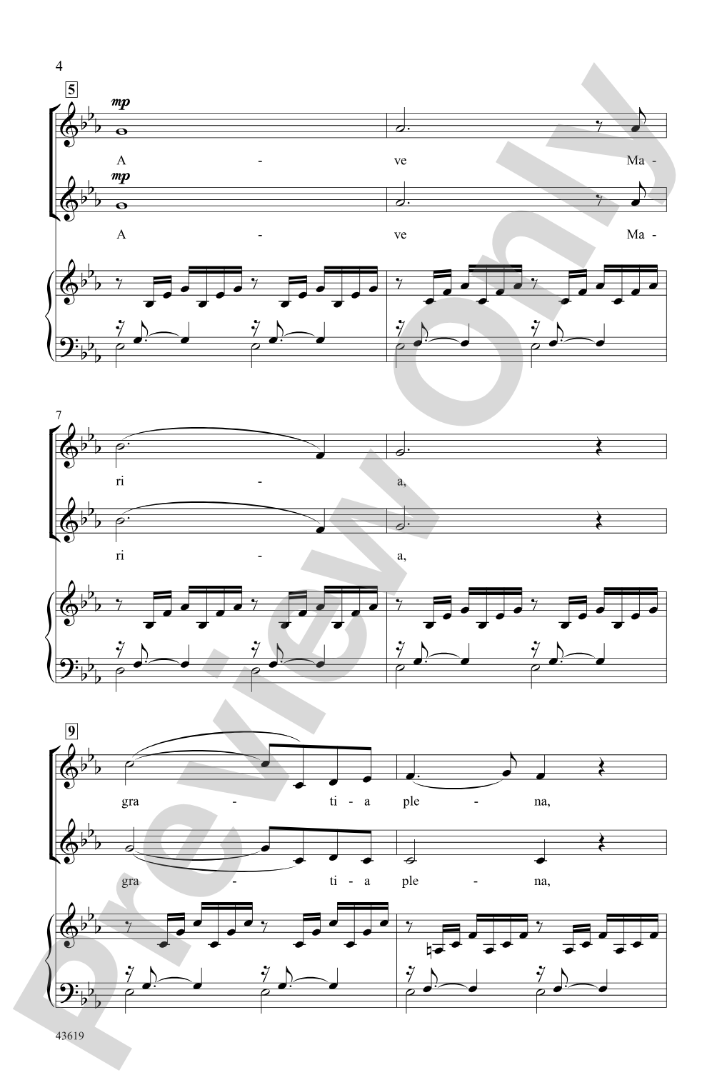 Ave Maria: 2-Part Choral Octavo