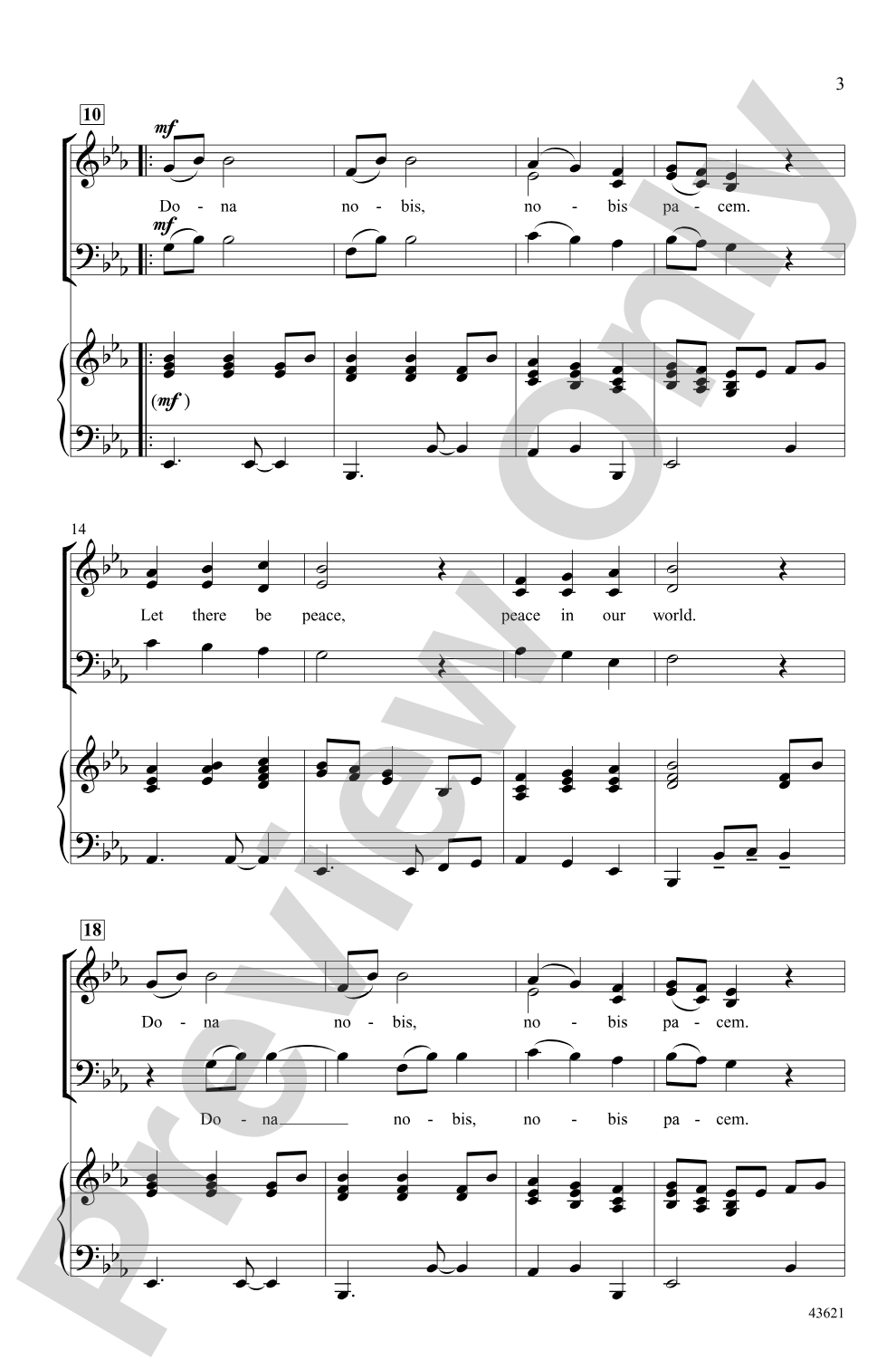A Gospel Song of Peace: 3-Part Mixed Choral Octavo