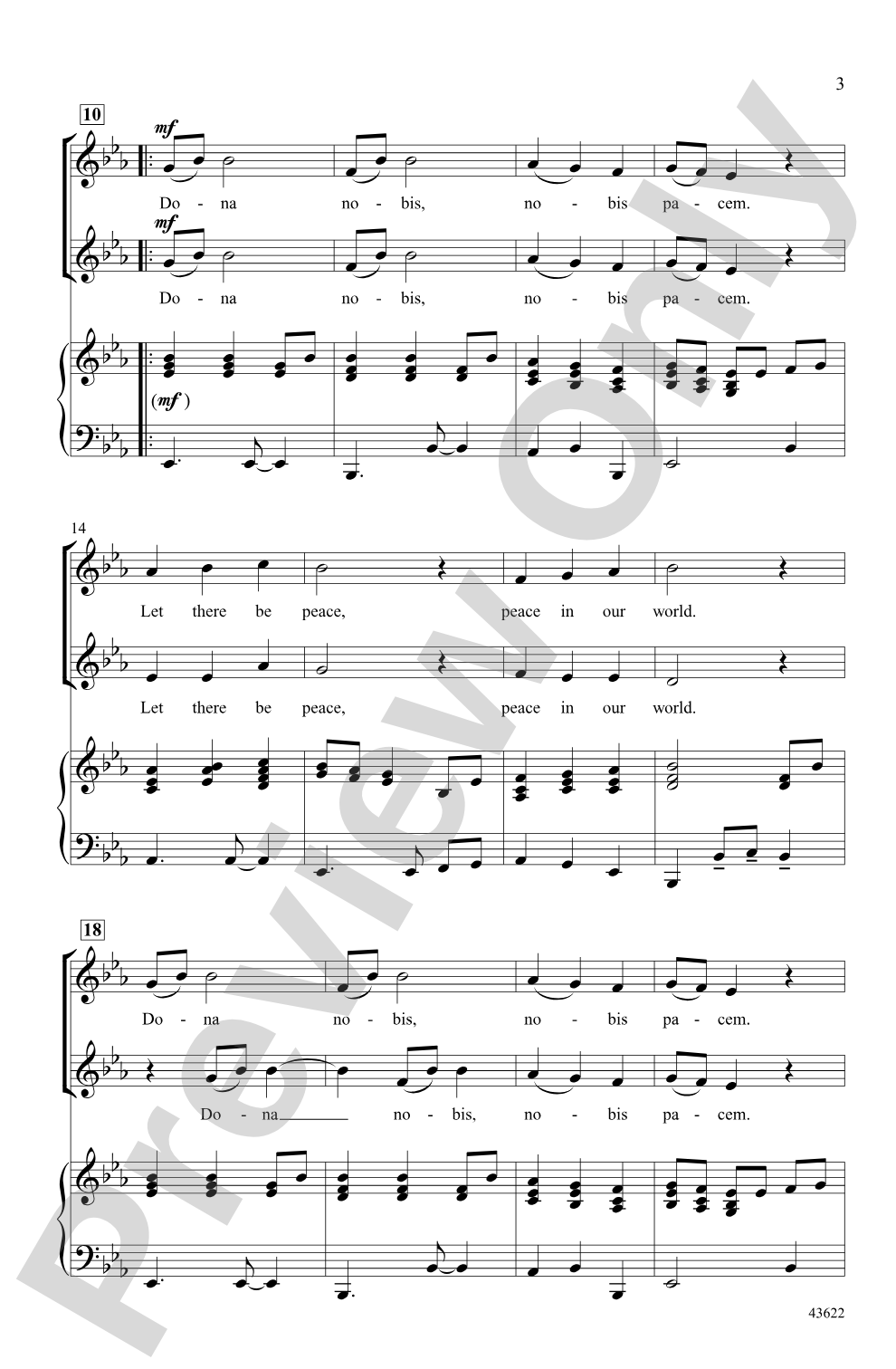 A Gospel Song of Peace: 2-Part Choral Octavo