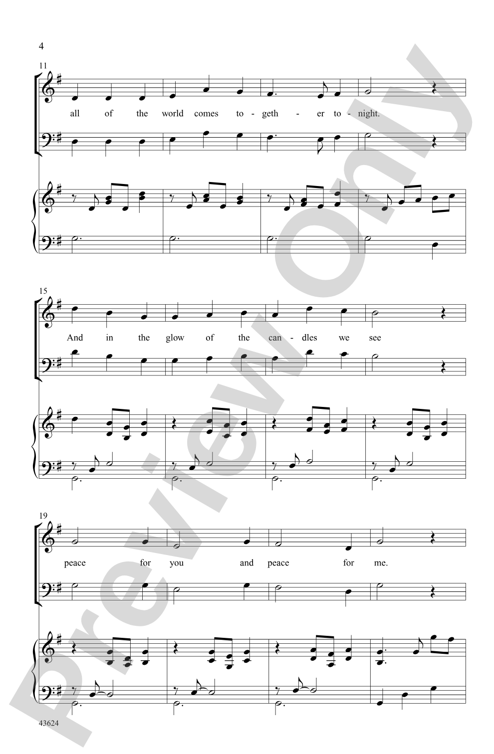 Candlelight Canon: SATB Choral Octavo