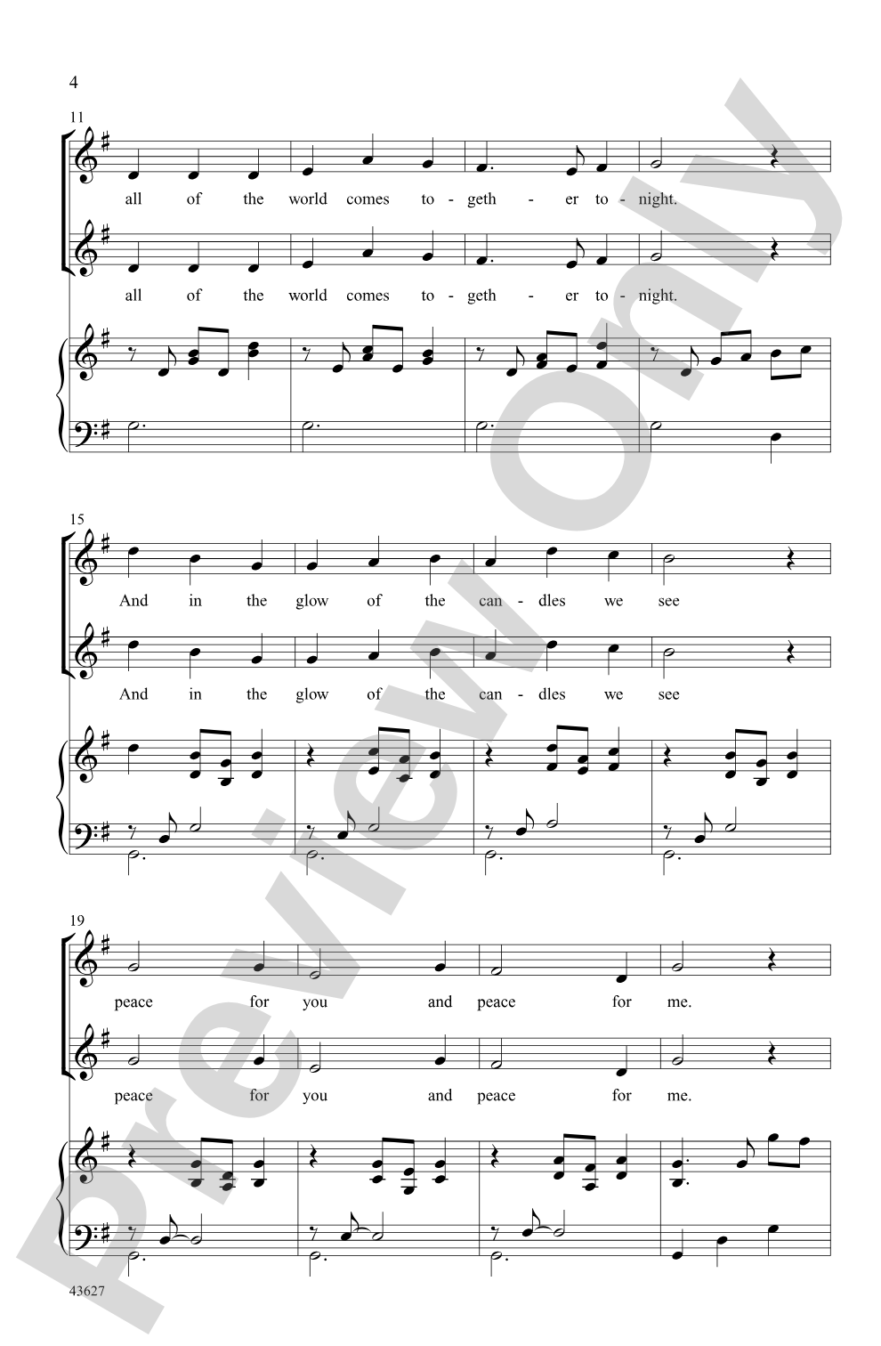 Candlelight Canon: 2-Part Choral Octavo