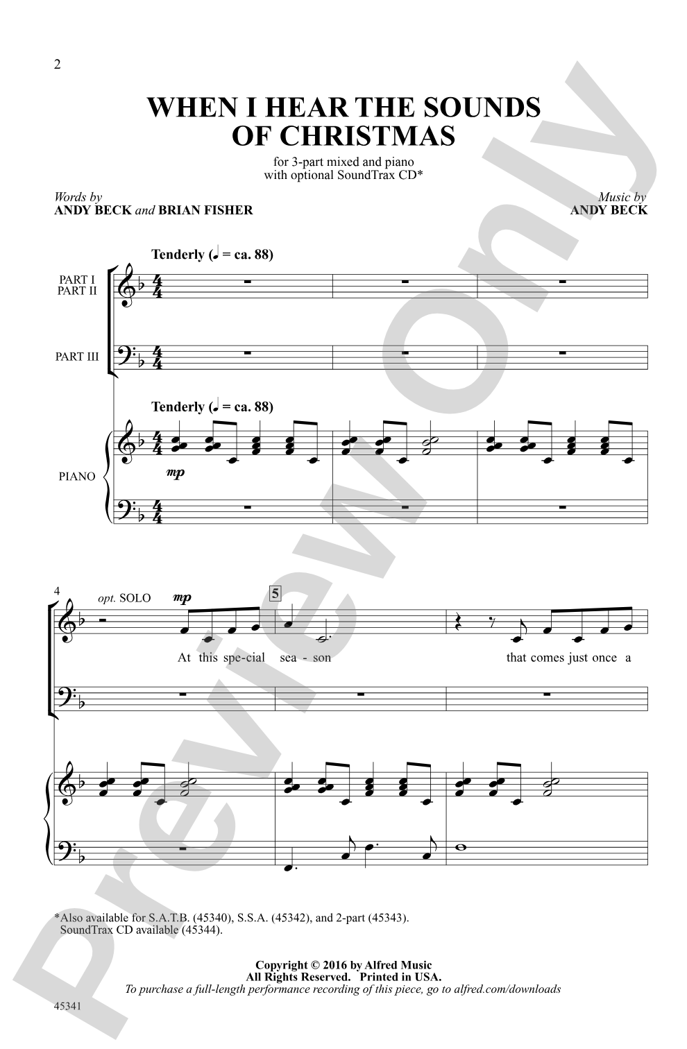 When I Hear the Sounds of Christmas: 3-Part Mixed Choral Octavo